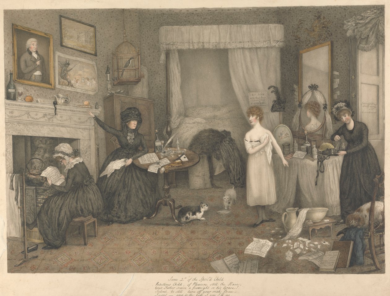 Det bortskjemte barnet, scene II av Lewis Vaslet