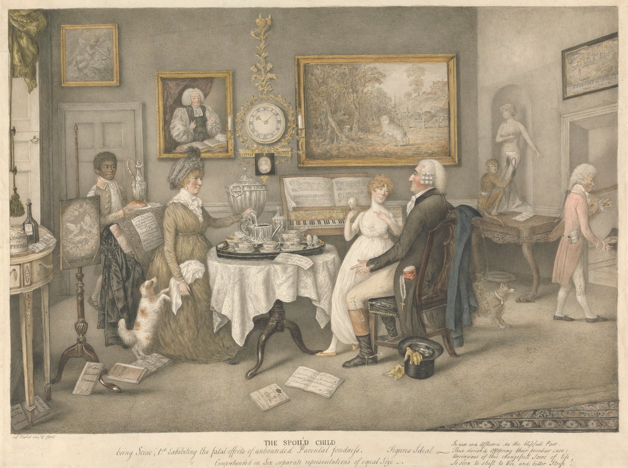 Det bortskjemte barnet, scene I av Lewis Vaslet