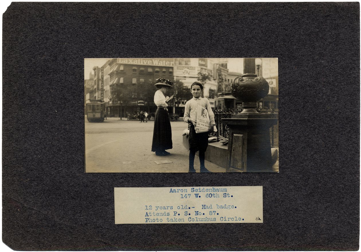 Aaron Seidenbaum, 147 West 60th Street, New York City av Lewis Wickes Hine