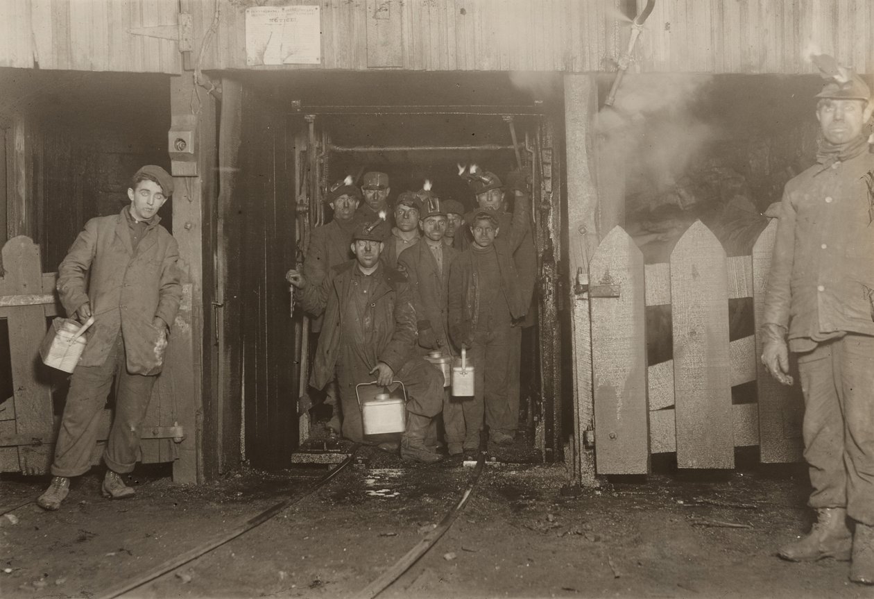 Ved dagens slutt, Pennsylvania av Lewis Wickes Hine