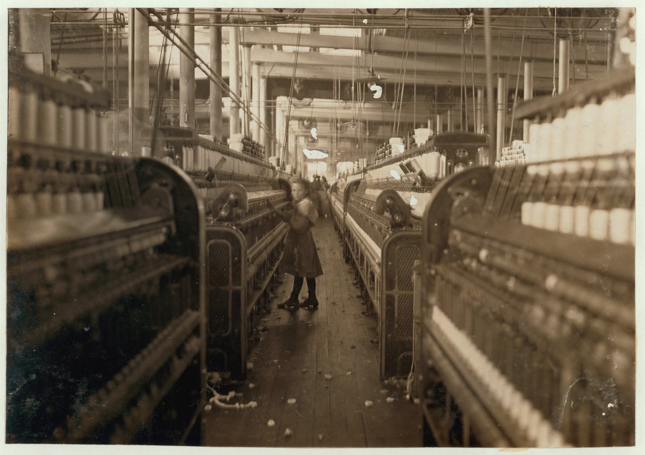 Barnespinner i Mollahan Cotton Mills, Newberry, South Carolina, 1908 av Lewis Wickes Hine