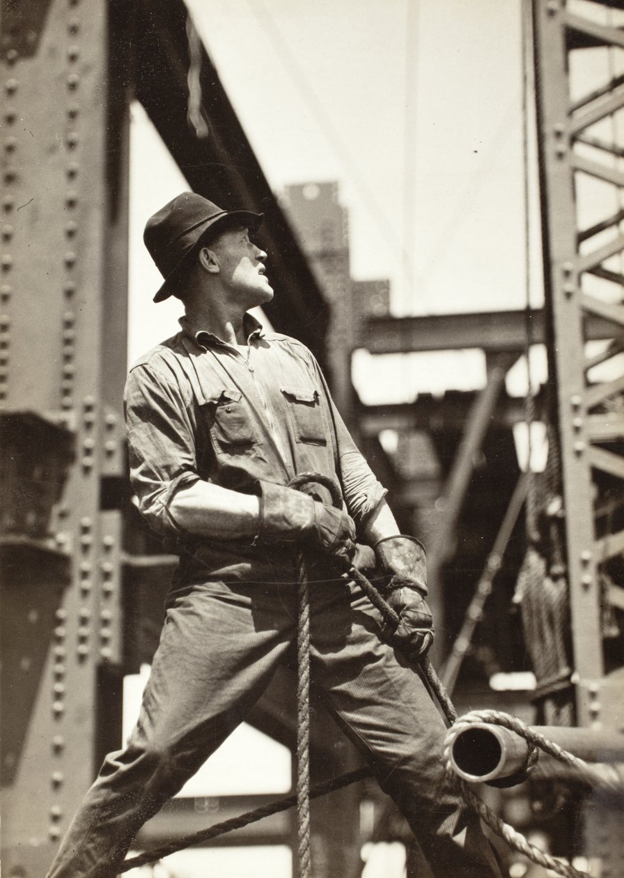 Kranfører på Empire State Building av Lewis Wickes Hine