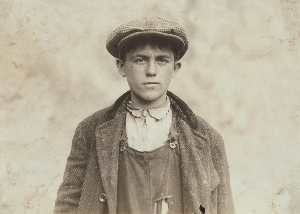 James Donovan - Irish Sweeper i Fall River Iron Works av Lewis Wickes Hine