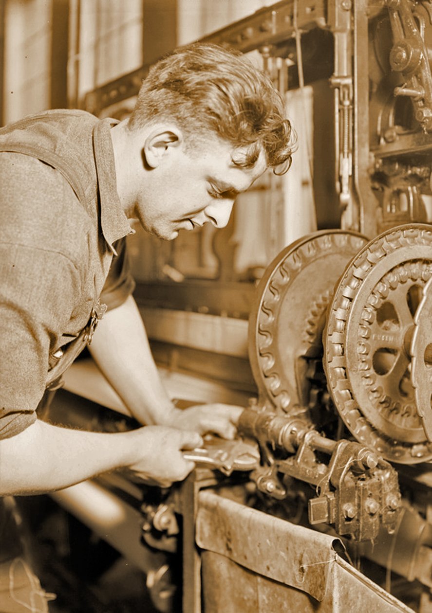 Portrett av en kraftmekaniker, ca. 1924 av Lewis Wickes Hine
