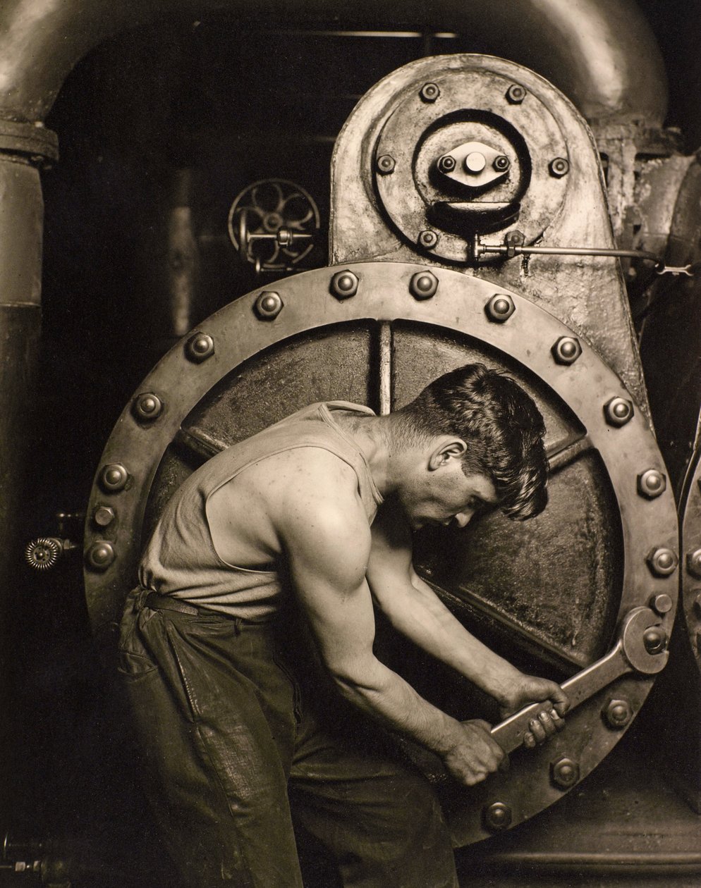 Powerhouse Mekaniker, ca. 1924 av Lewis Wickes Hine