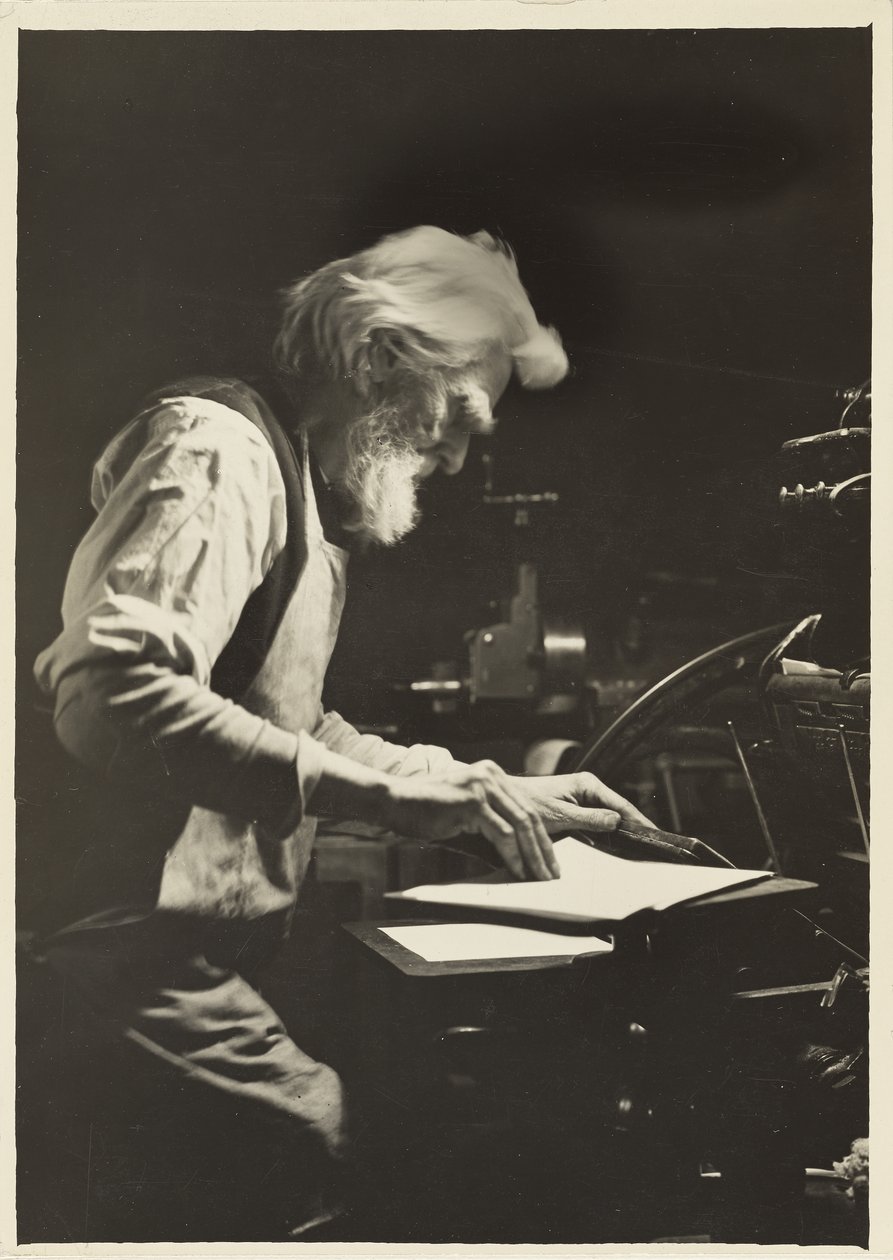 Trykker i New York, 1905 av Lewis Wickes Hine