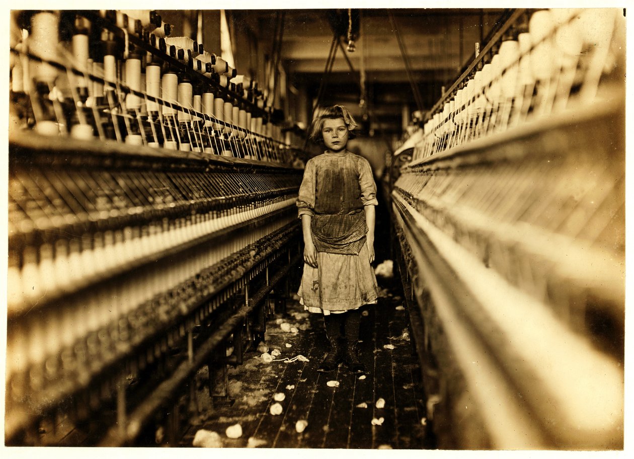 Spinner, Globe Cotton Mill, Augusta, Georgia, 1909 av Lewis Wickes Hine