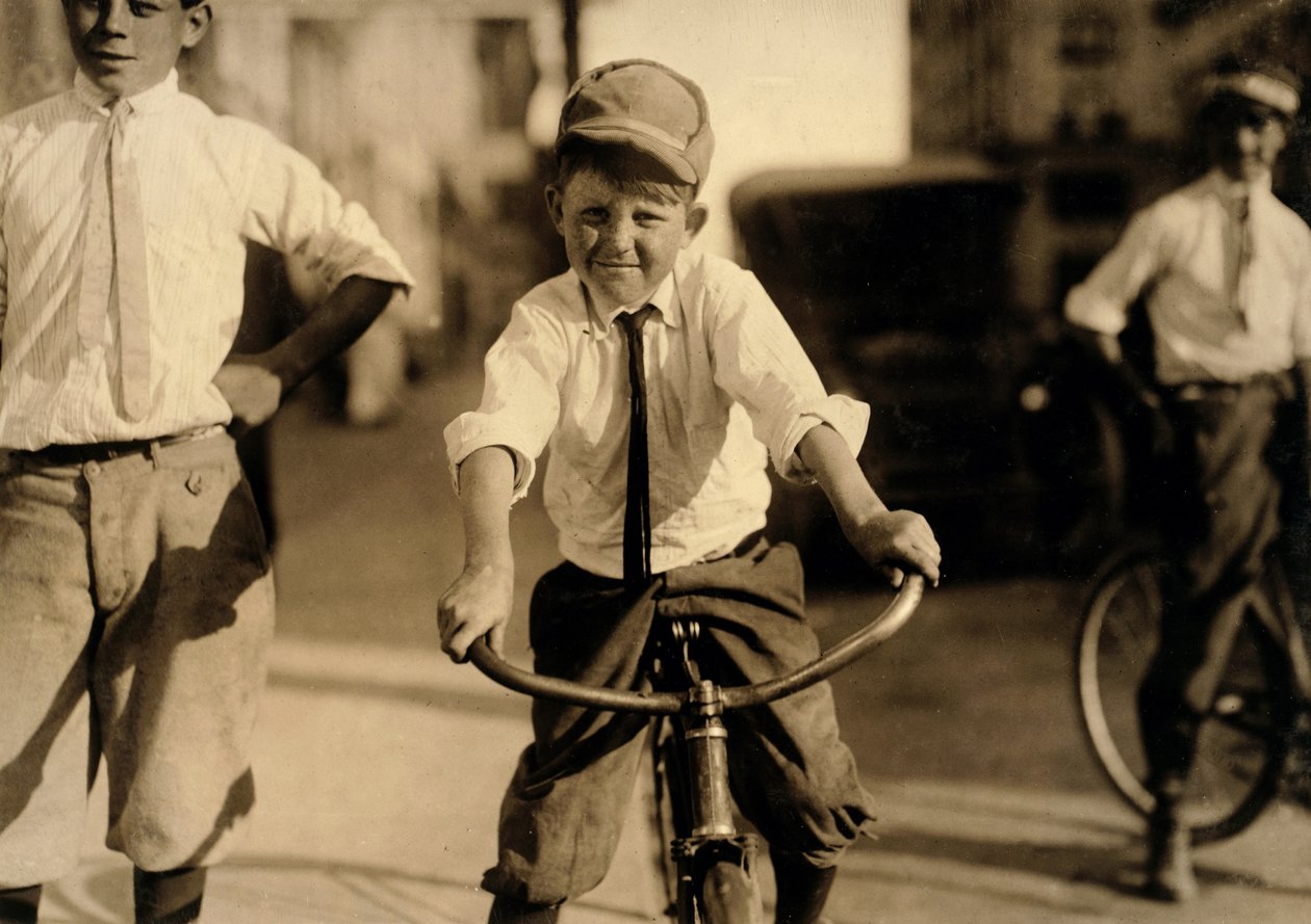 Western Union messenger boys, Houston, Texas, 1913 av Lewis Wickes Hine