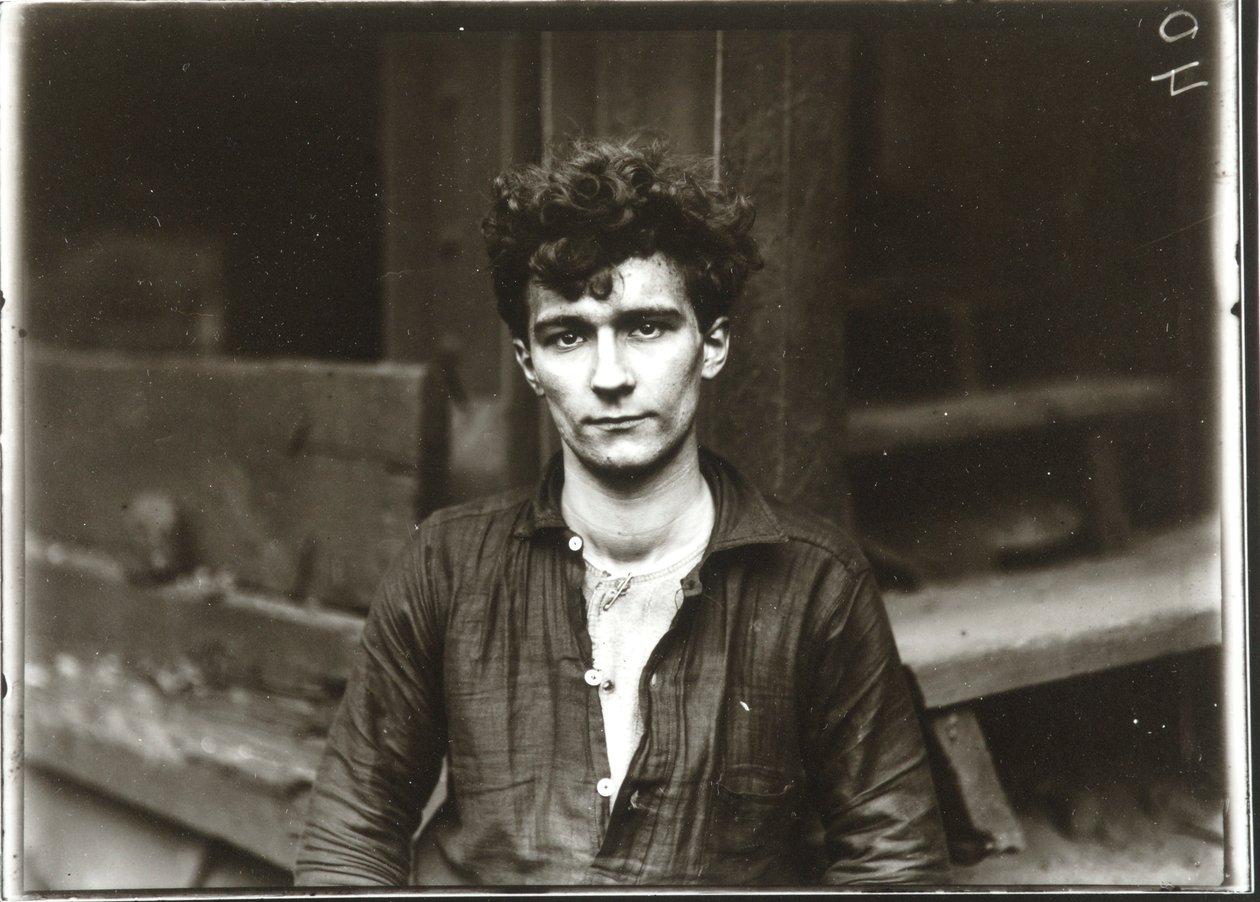 Ung tysk stålarbeider, Pittsburgh av Lewis Wickes Hine