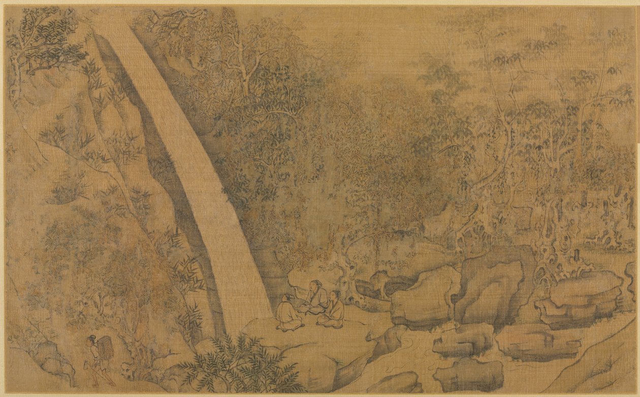 Bolig i Longmian Sleeping Dragon Mountains, 1100-1200-tallet. av Li Gonglin
