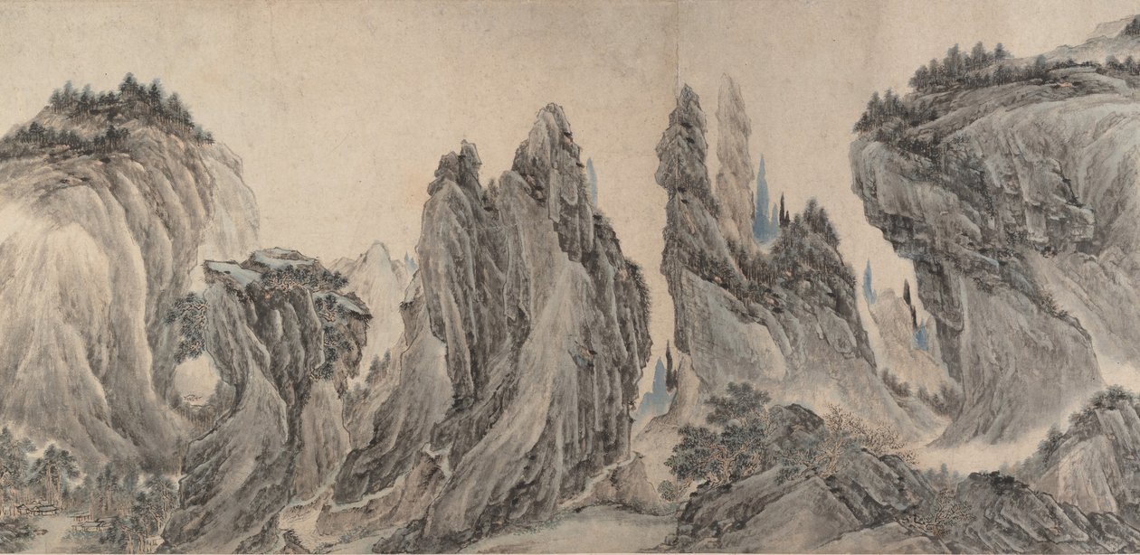 landskap etter dong yuan, jura N, MA yuan og X IA GUI, dato er definert som 1655. av Li Zai