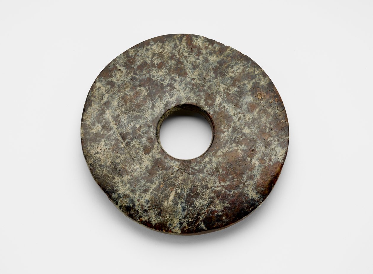Disk, ca. 3300-2250 f.Kr av Liangzhu culture