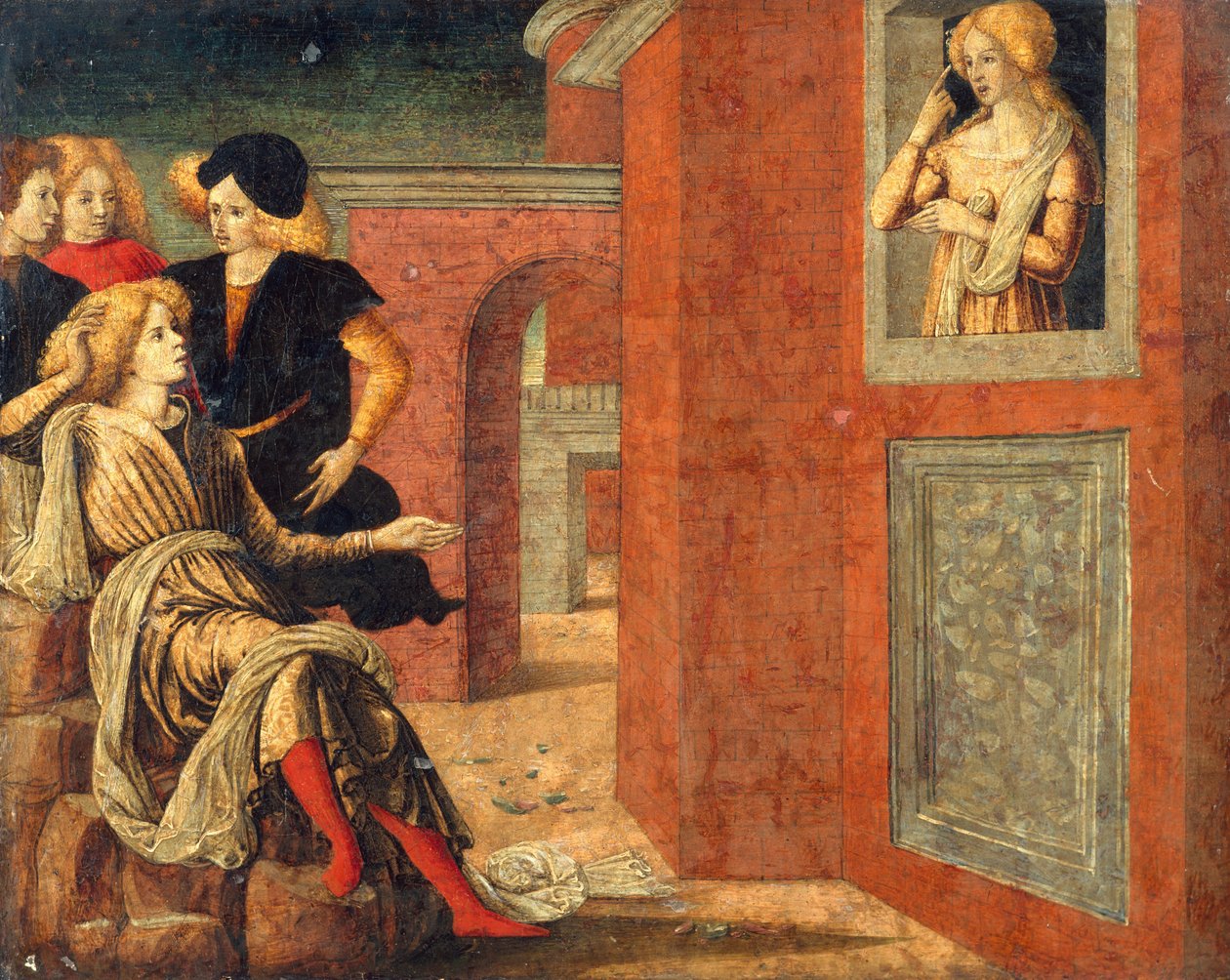 Scene fra en novelle. av Liberale da Verona