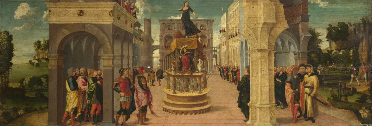 Didos død, tidlig på 1500-tallet. av Liberale da Verona