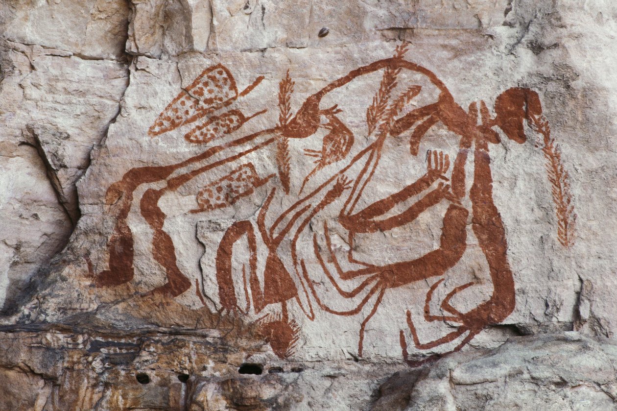 Aboriginal mytologi, Burrunngui, Arnhem Land (fjellmaleri) av Unbekannt Unbekannt