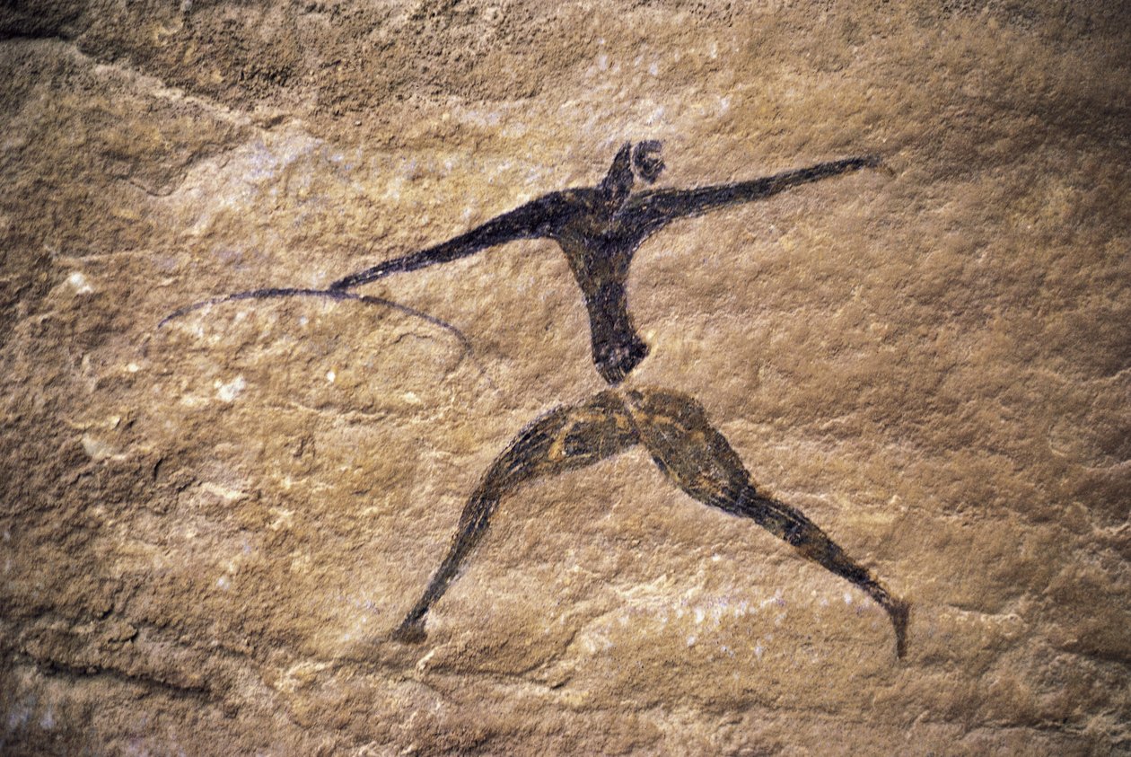 Bueskytter, hulemaleri, Tassili n'Ajjer (Unescos verdensarvliste av Unbekannt Unbekannt