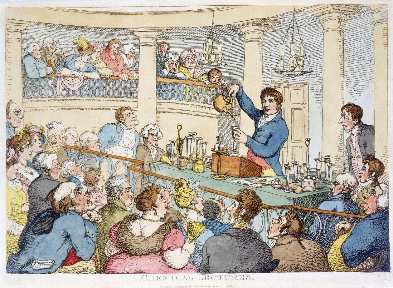 Chemical Lectures', c 1810 av Unbekannt Unbekannt