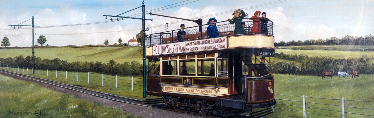Elektrisk tog fra Burton & Ashby Light Railways av Unbekannt Unbekannt