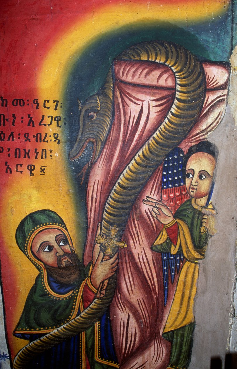 Fresco i Church of St Mary of Zion (1600-tallet), Aksum (Unescos verdensarvliste av Unbekannt Unbekannt