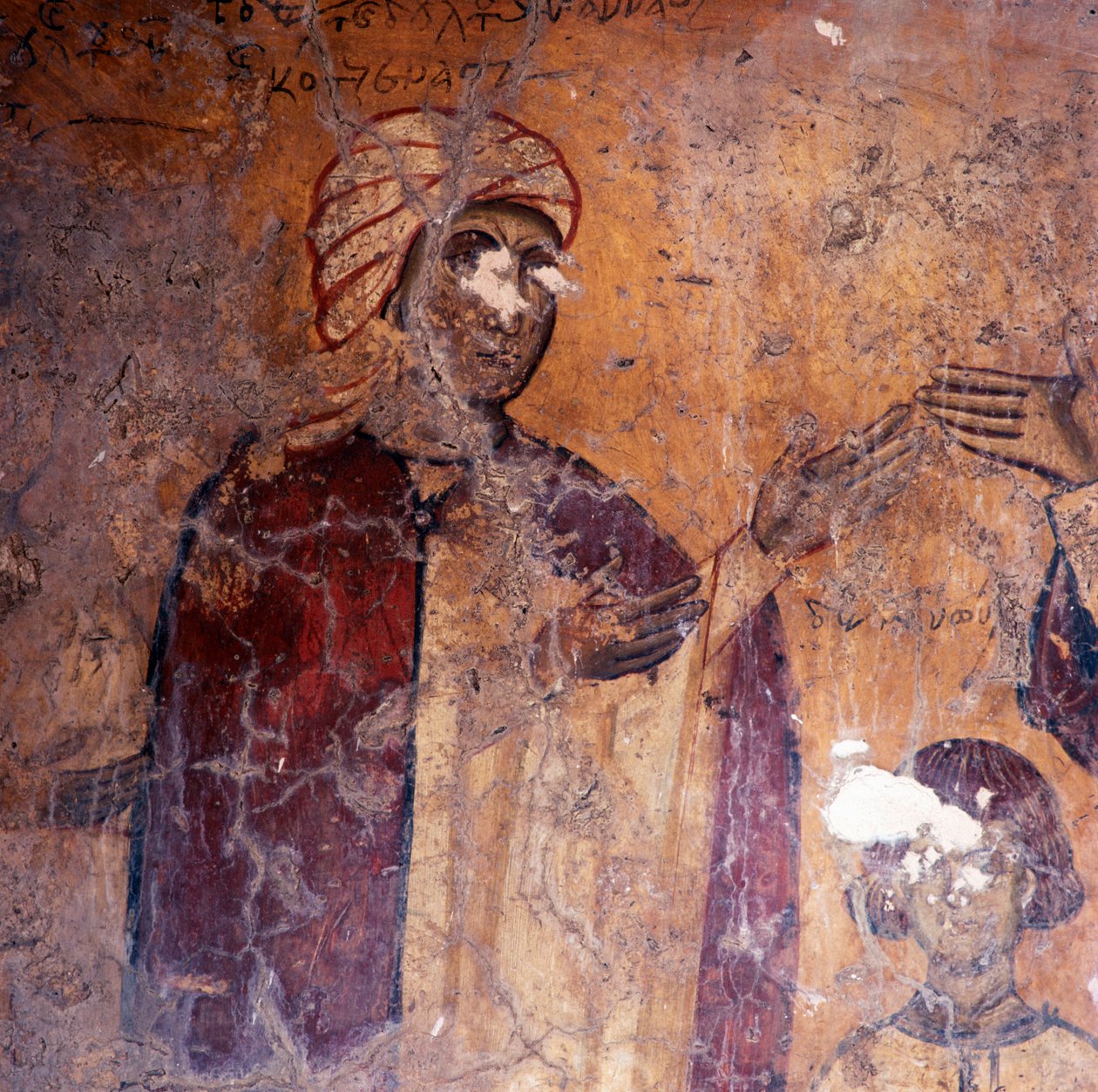 Fresco i kirken i Kandanos, Kreta, Hellas (bilde) av Unbekannt Unbekannt