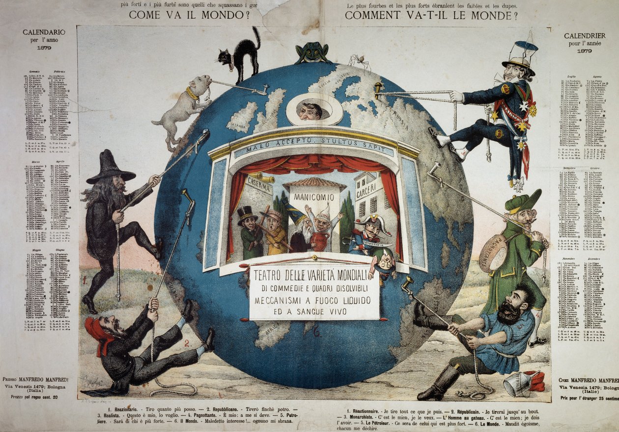 Hvordan det går med verden, kalender for året 1879, Italia av Unbekannt Unbekannt