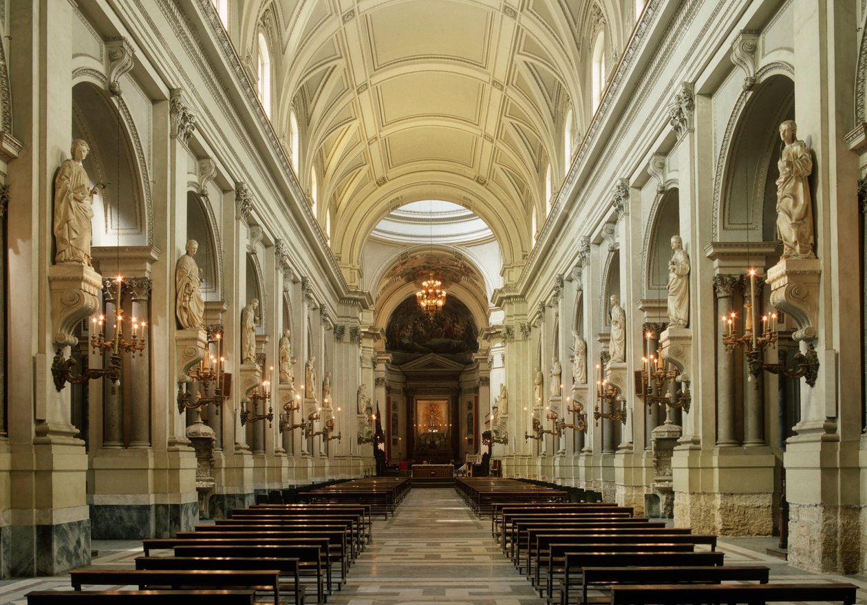 Italia, Sicilia-regionen, Palermo, katedral, interiør, skip av Unbekannt Unbekannt