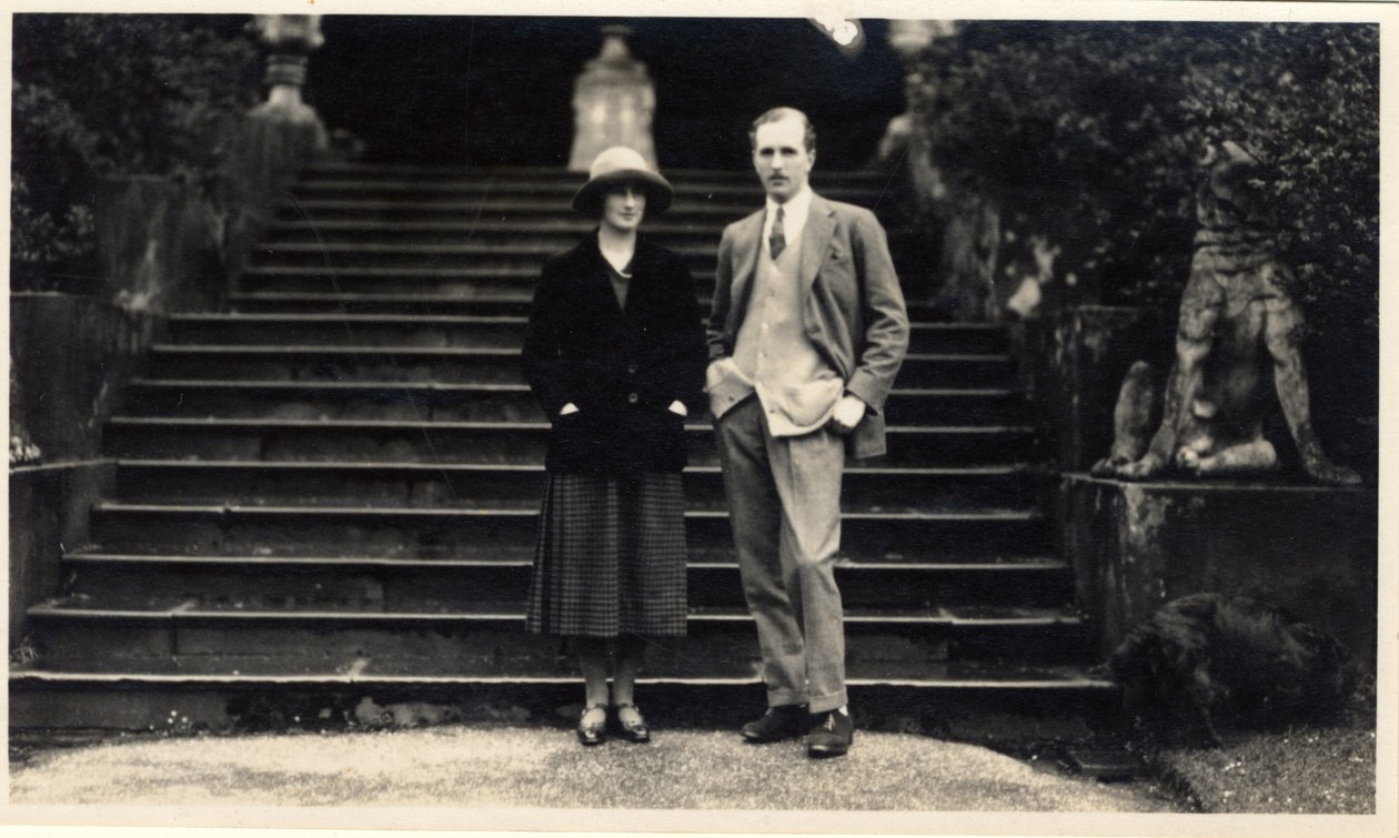 Lady Rachel Cavendish og Viscount Stuart av Findhorn (s/hv-bilde) av Unbekannt Unbekannt