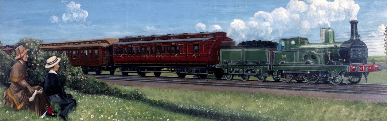 Midland Railway Express på vei til St Pancras Station, London av Unbekannt Unbekannt