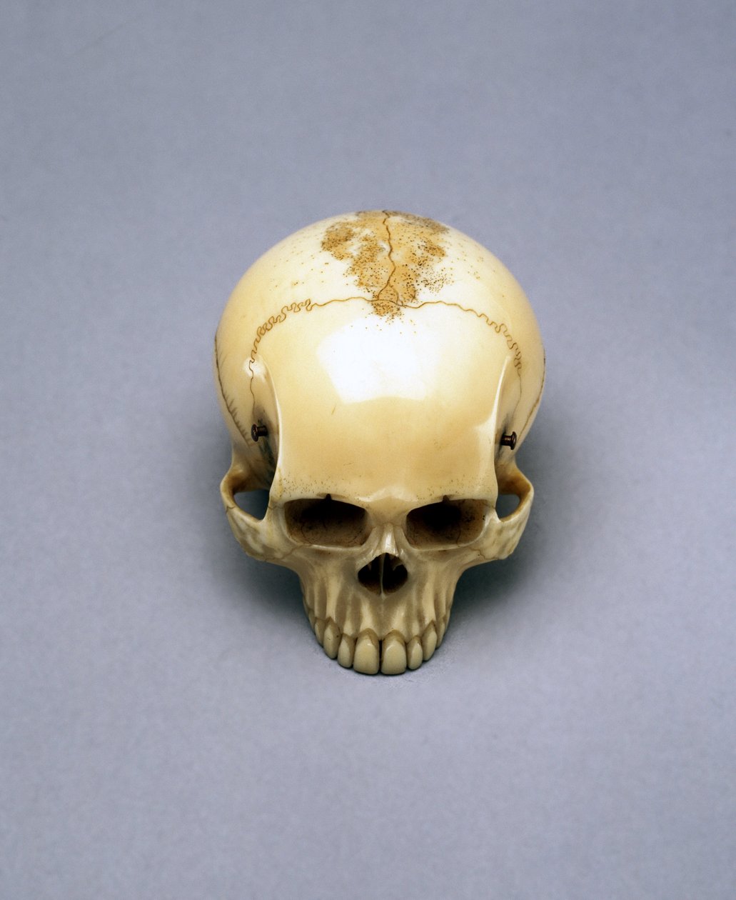 Modell av en hodeskalle, sannsynligvis en netsuke, japansk av Unbekannt Unbekannt