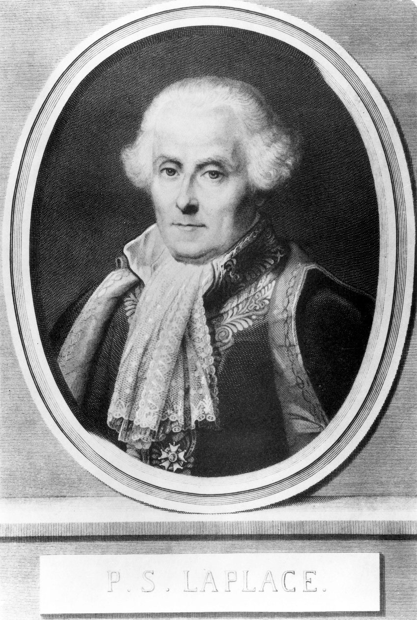 Pierre Simon , fransk lege, matematiker og astronom, ca 1800 av Unbekannt Unbekannt