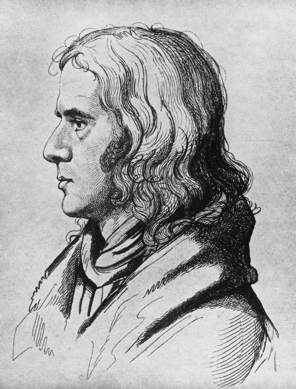 Portrett av Adelbert von Chamisso (1781–1838), tysk poet, forfatter og botaniker av Unbekannt Unbekannt