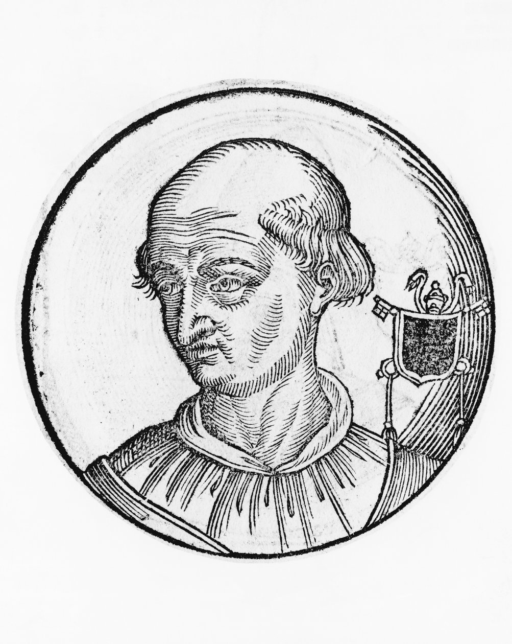 Portrett av Benedikt IX (Theophylactus III av Tusculum av Unbekannt Unbekannt