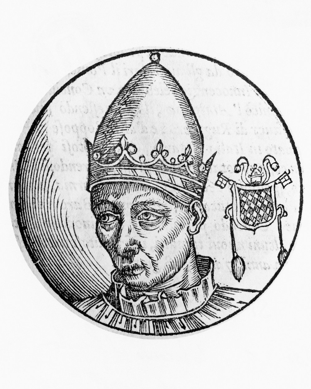Portrett av Celestine II (Guido Guelfuccio de Castello, død 1144) av Unbekannt Unbekannt