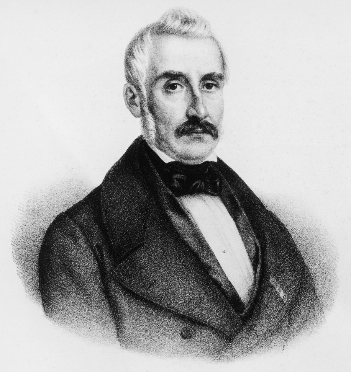Portrett av grev Giovanni Baldasseroni (1795-1876), italiensk politiker og siste statsminister i Toscana, gravering av Unbekannt Unbekannt