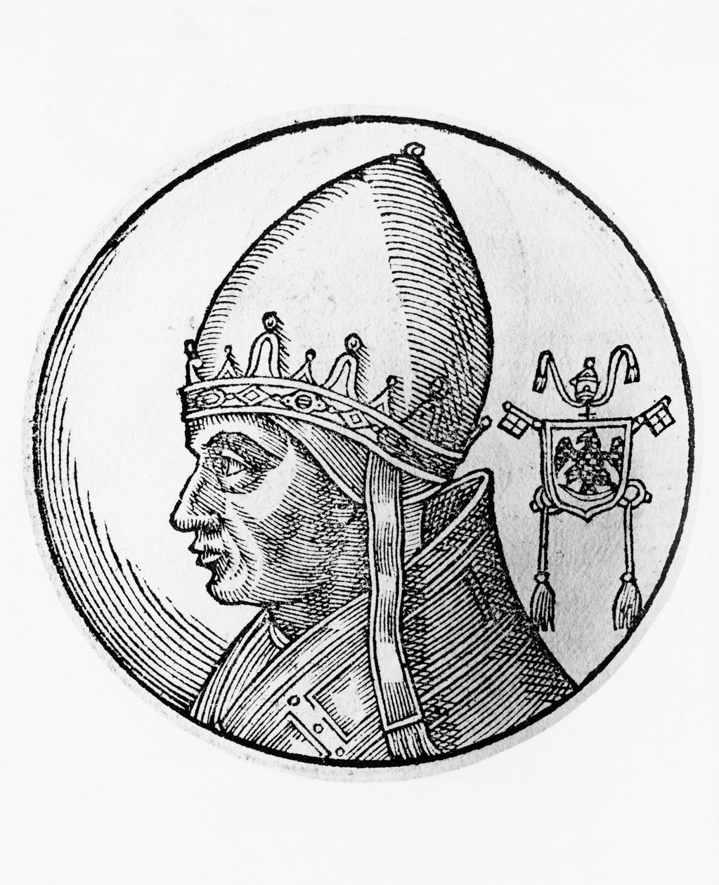 Portrett av Gregor IX (Ugolino dei Conti di Segni, ca 1170-1241) av Unbekannt Unbekannt