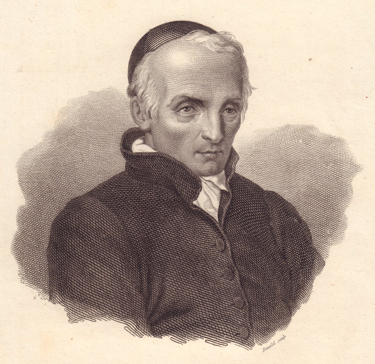 Portrett av den italienske religiøse og teolog Ottavio Giovanni Battista Assarotti (1753-1829), kobberstikk av Bonaldi av Unbekannt Unbekannt