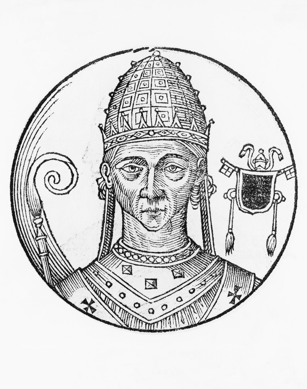 Portrett av John X (cirka 860-cirka 929) av Unbekannt Unbekannt
