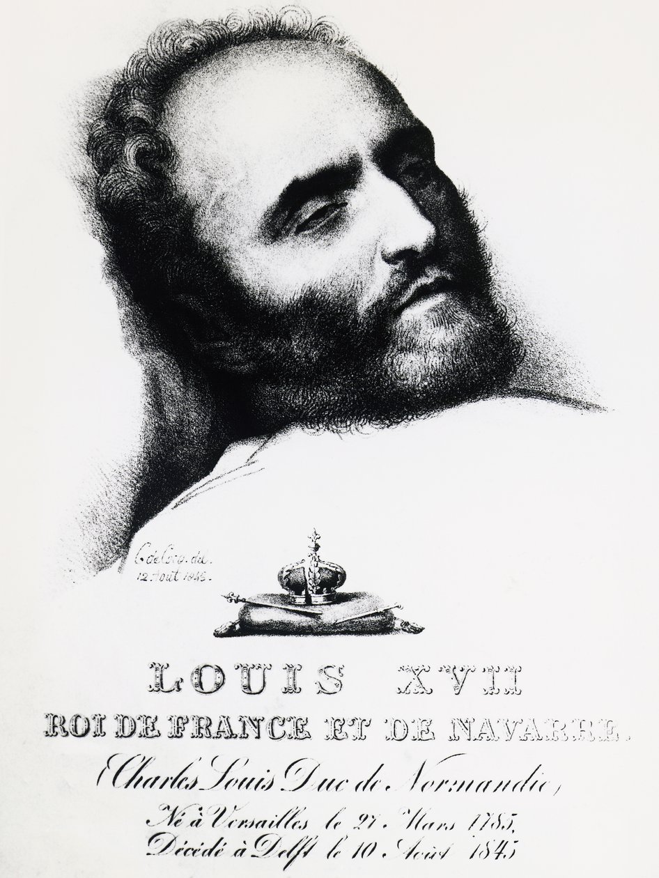 Portrett av Karl Wilhelm Naundorff (1785-1845), den mest kjente og sta av de mange som hevdet å være Frankrikes Dauphin, på dødsleiet i Delft, 12. august av Unbekannt Unbekannt