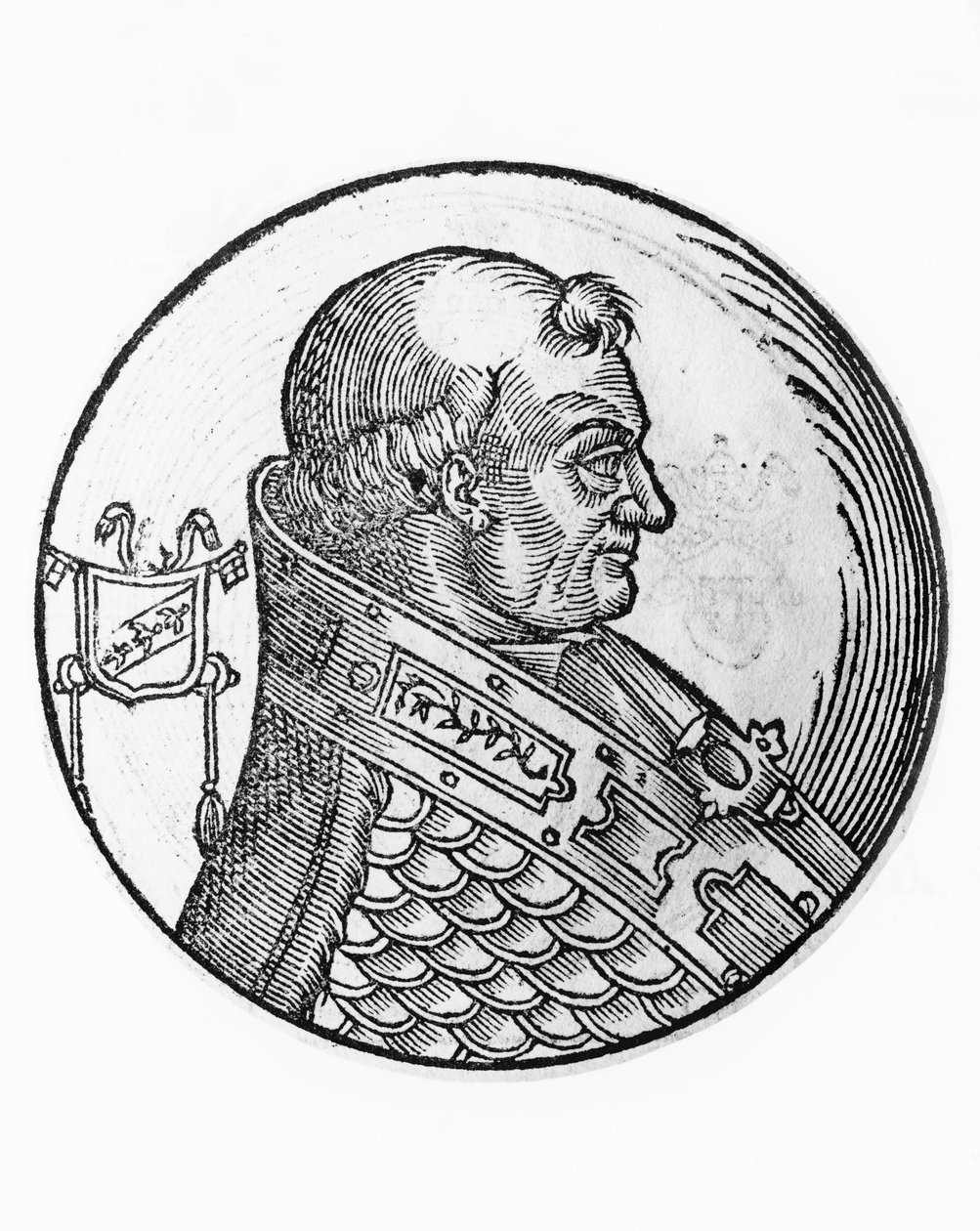 Portrett av Stephen IX, eller X (Frederic de Lorraine, rundt 1020-1058) av Unbekannt Unbekannt