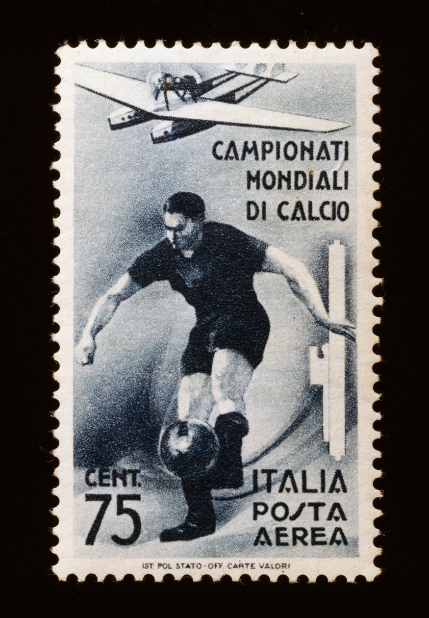 Frimerke for FIFA verdensmesterskap i 1934, 75-cent luftpoststempel, Italia, 1900-tallet av Unbekannt Unbekannt