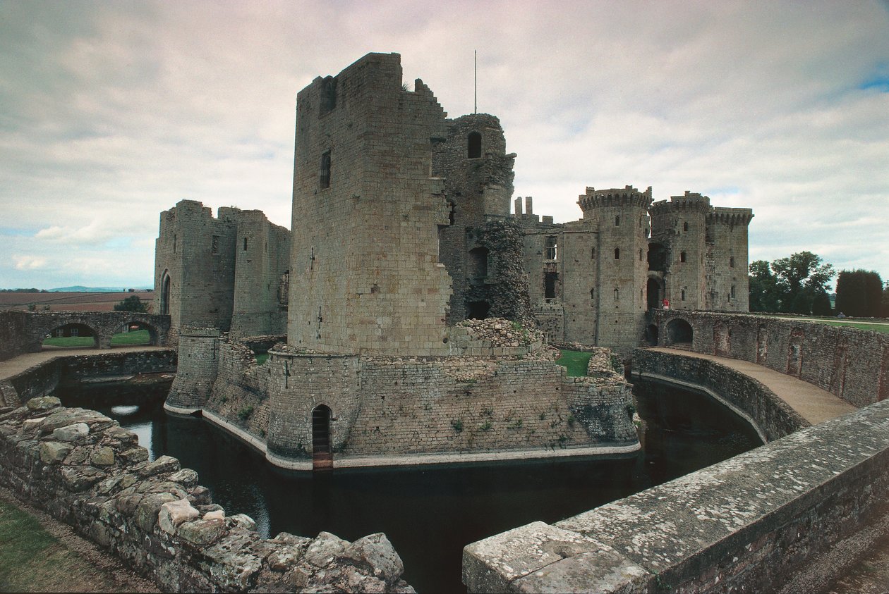 Raglan Castle, Monmouthshire, Sør-Wales, Storbritannia (bilde) av Unbekannt Unbekannt