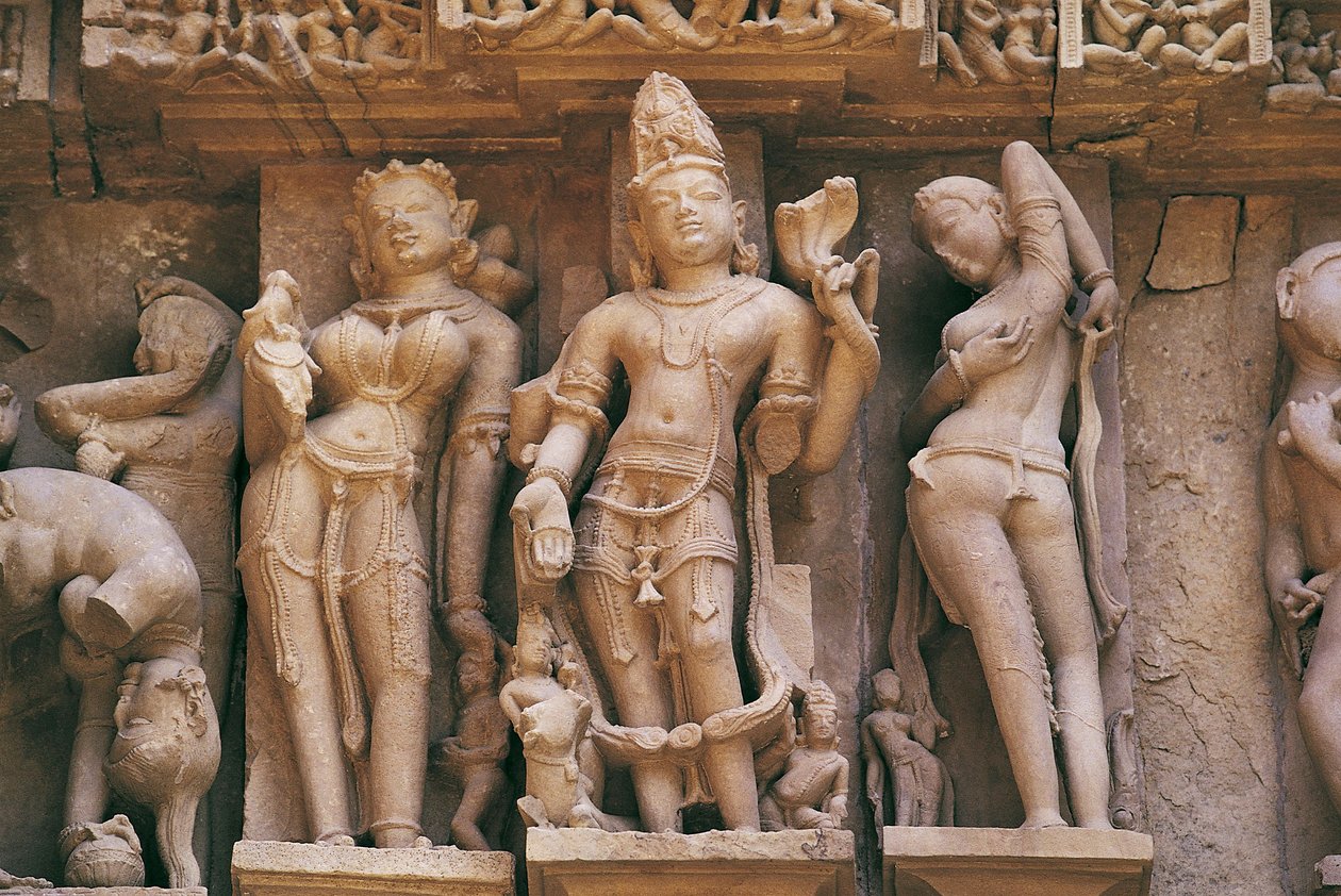 Skulpturer, Lakshmana-tempelet, Khajuraho-gruppen av monumenter (UNESCOs verdensarvliste av Unbekannt Unbekannt