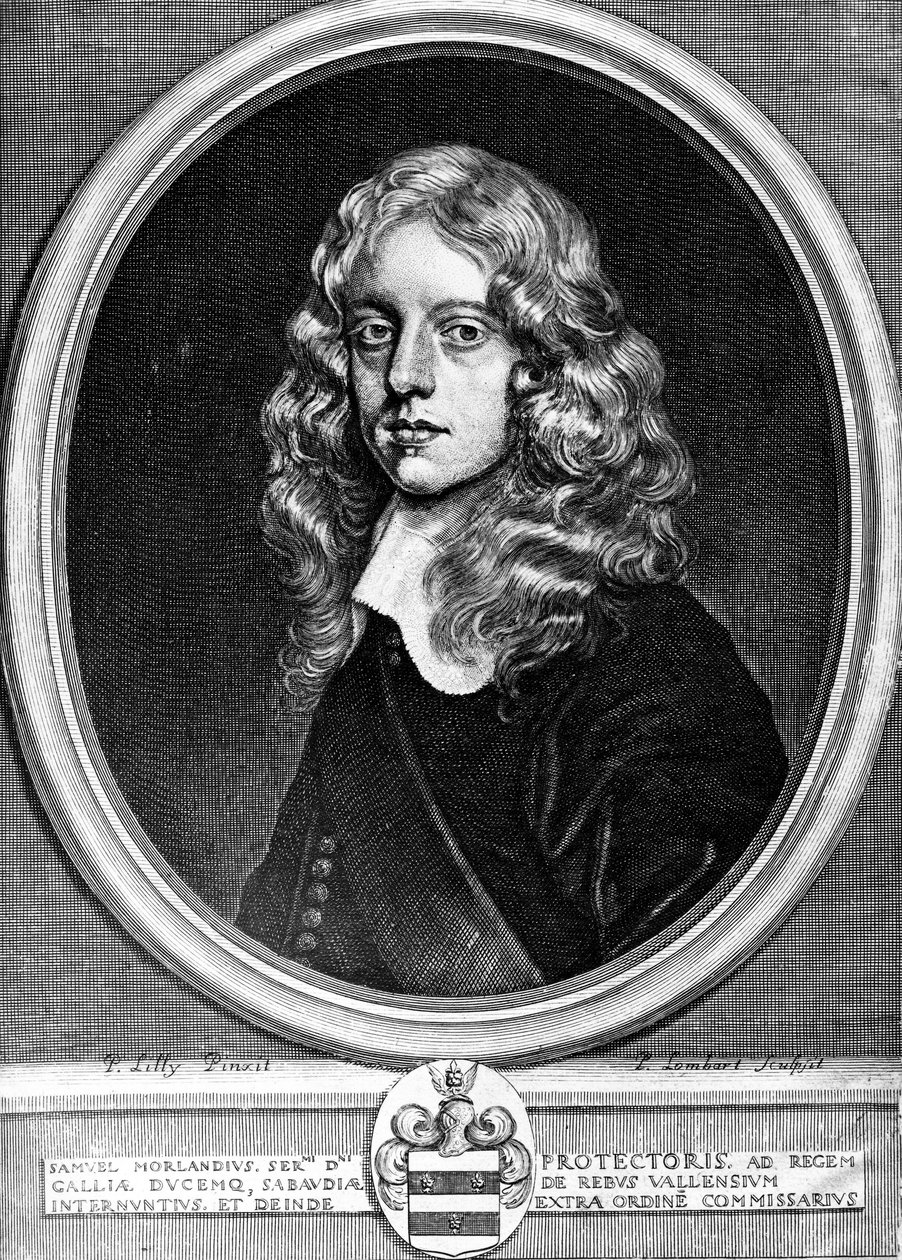 Sir Samuel Morland , engelsk diplomat, matematiker og oppfinner, ca 1660 av Unbekannt Unbekannt