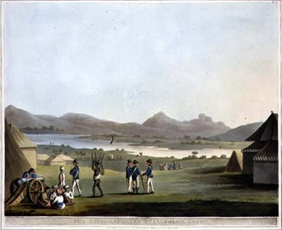 The Royal Artillery Encampment, Arcot, plate 21 fra 