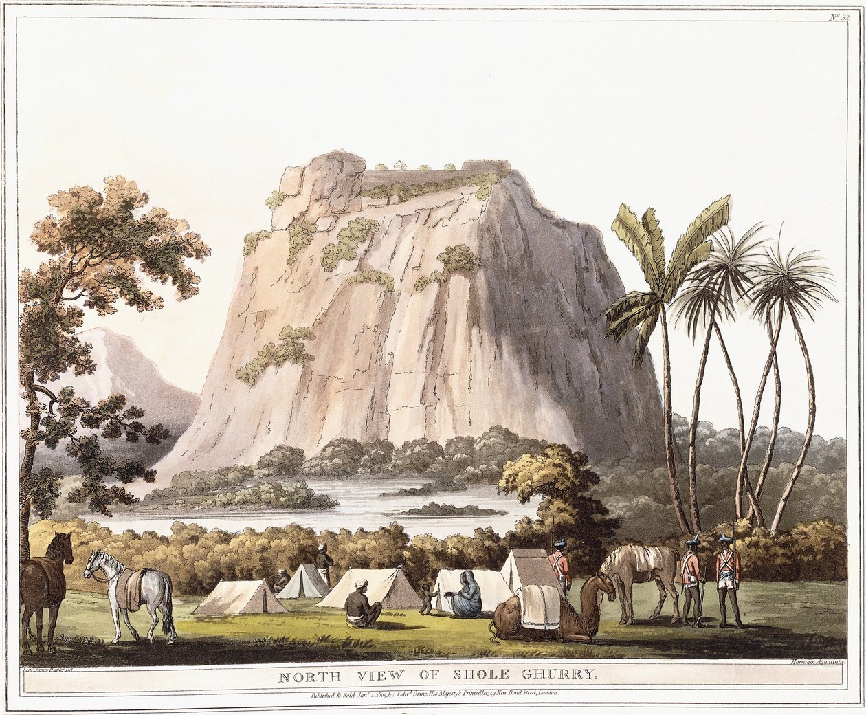North View of Shole Ghurry, 1805 av Lieutenant James Hunter