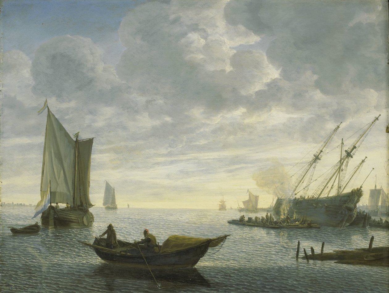 Fukting av et fartøy av Lieve Pietersz. Verschuier
