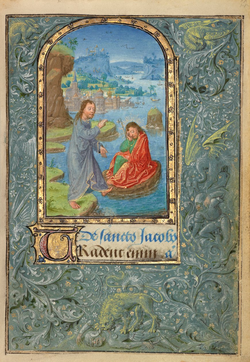 Frk. 37 (89.ML.35), fol. 22 Kristus viser seg for den hellige Jakob den større av Lieven van Lathem