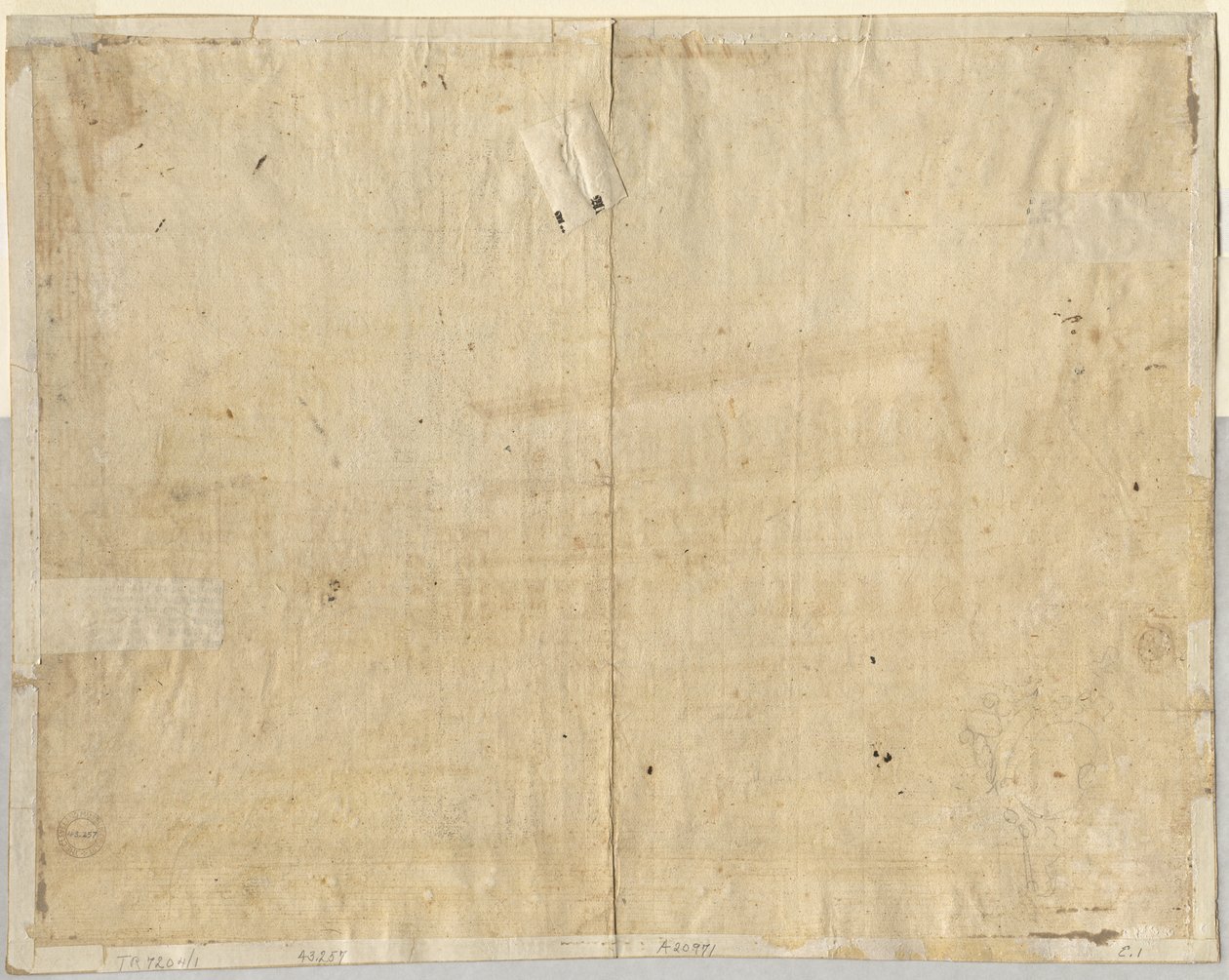 Cartouche (verso) av Lievin Cruyl