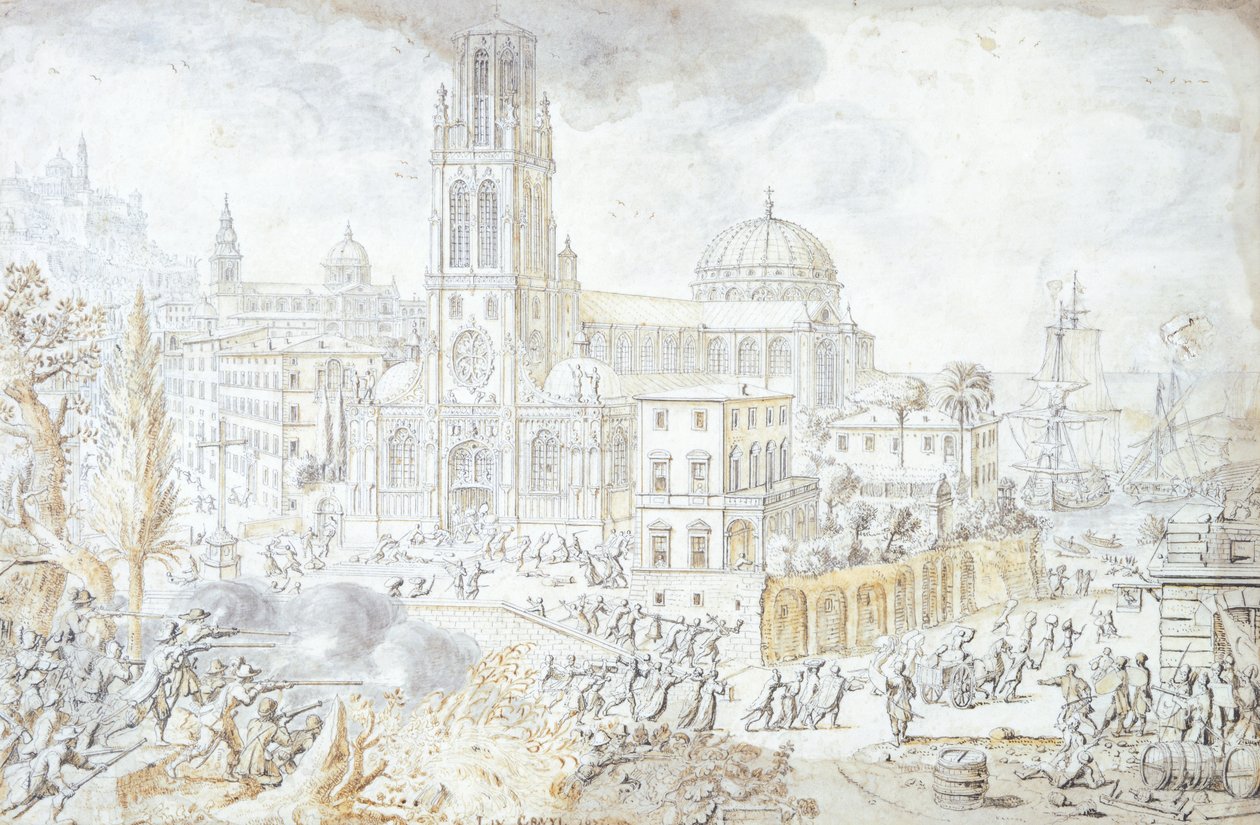 Utsikt over Firenze av Lievin Cruyl