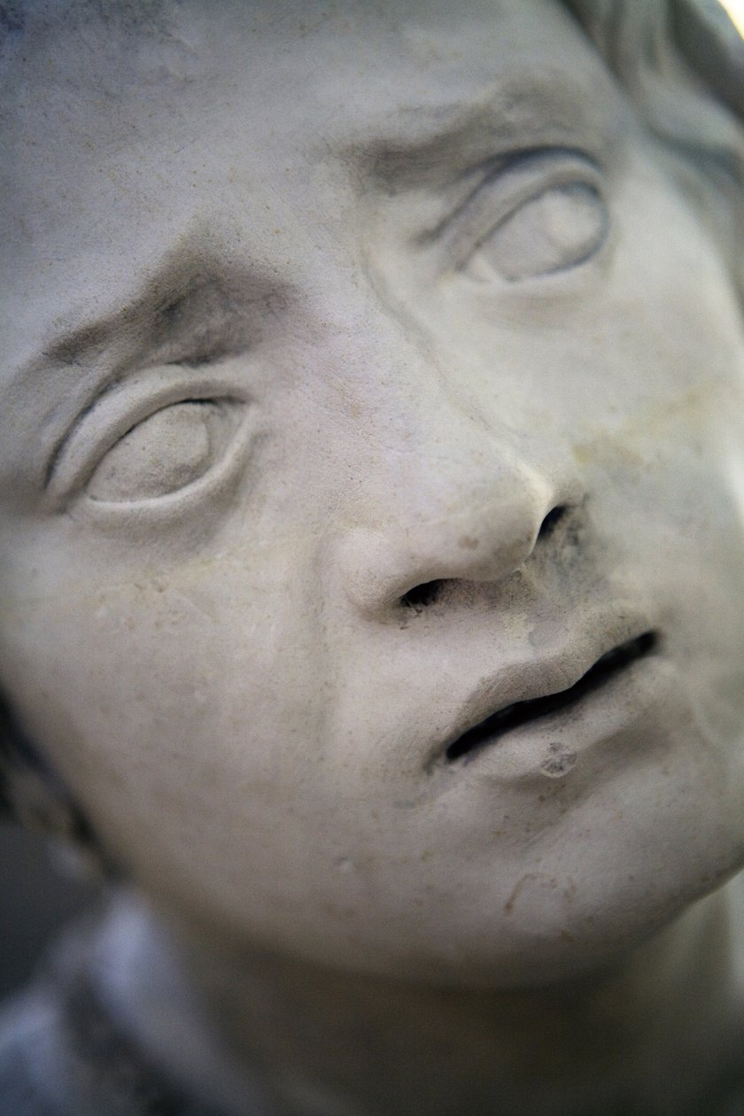 Gravleggingen og jomfruens besvimelse, detalj: leder Marie Cleophe av Ligier Richier